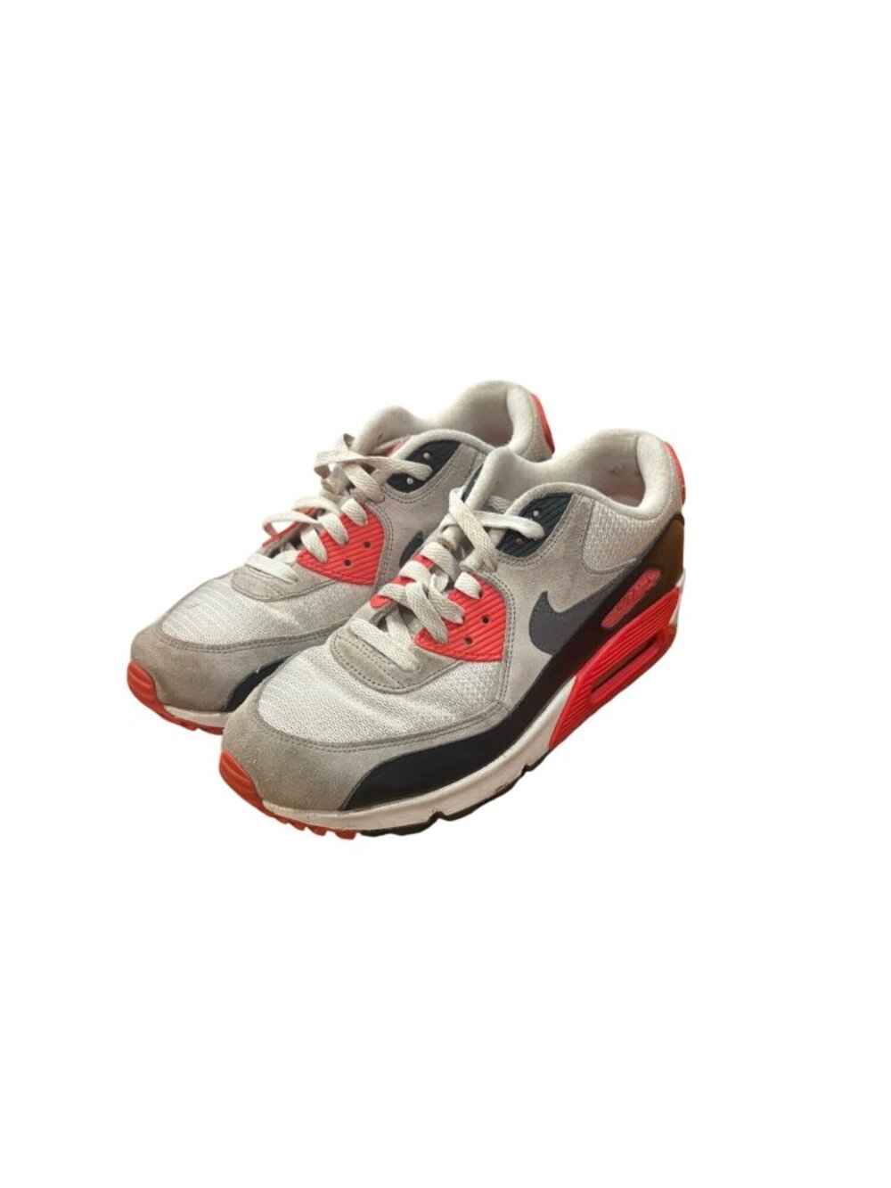 Nike Air Max Black Infrared Red Black White 724882-100 Youth Size 7Y